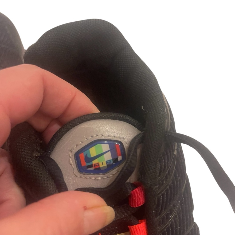Big Kids Nike Air Max Black Rainbow Sneakers Shoes 6Y - Picture 7 of 7